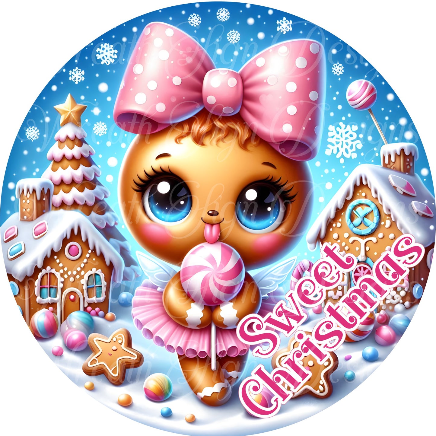 sweet Christmas Gingerbread man Christmas, Gingerbread Candyland Christmas Sign, Gingerbread, Wreath Sign, Wreath Center, Wreath Attachment