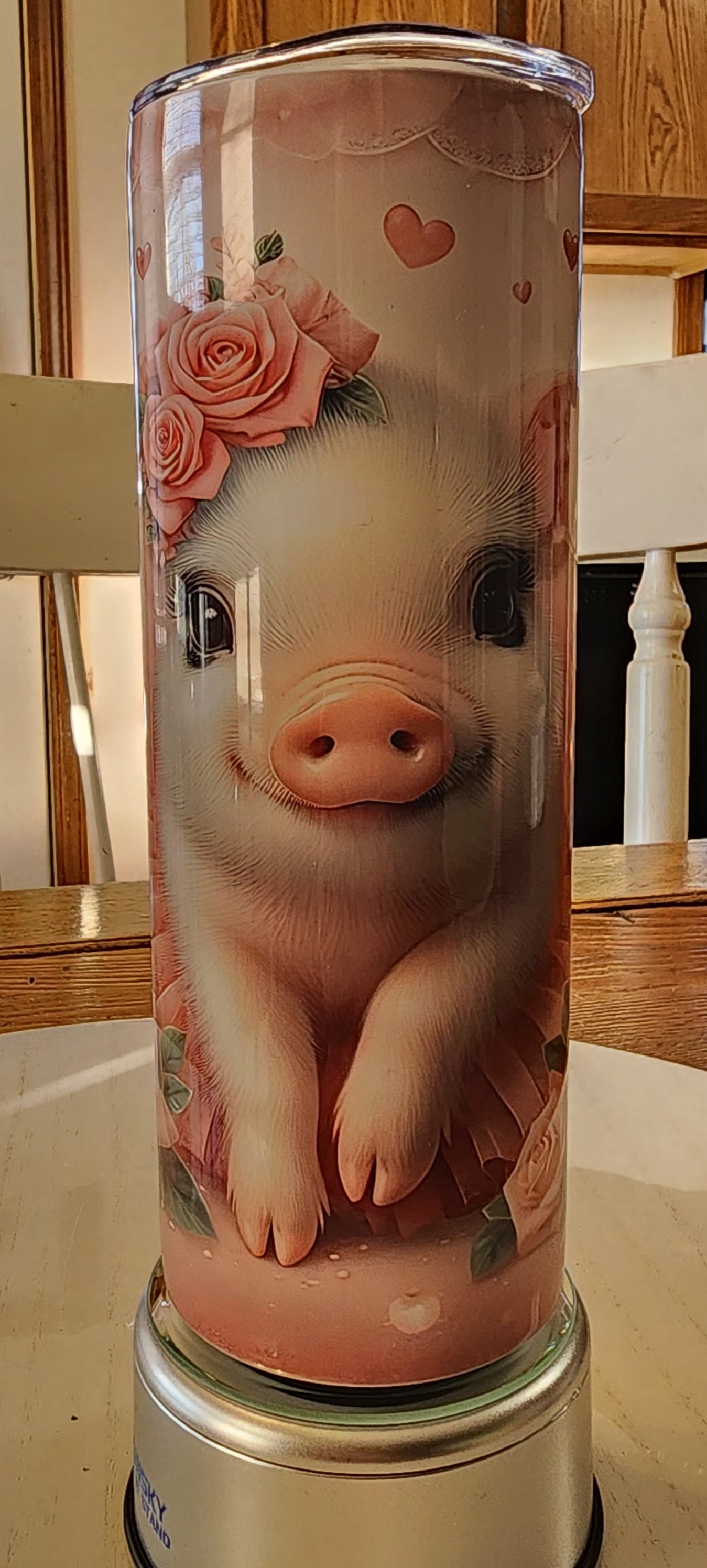 Pig in tutu 20 ounce tumbler