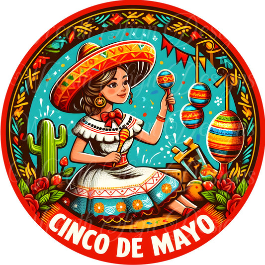 Cinco De Mayo wreath sign