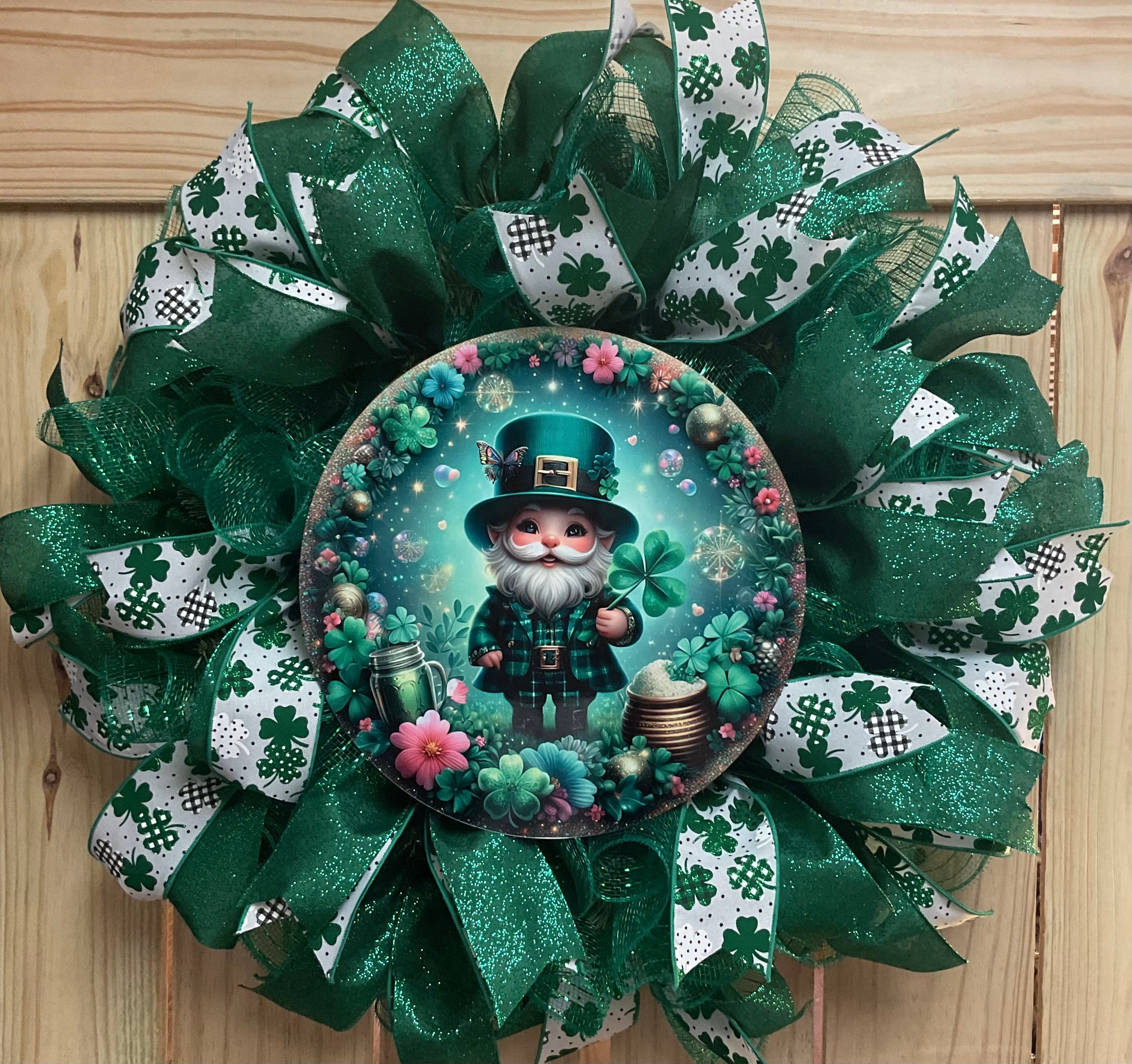 Shops St Patrick’s Day Gnome Wreath