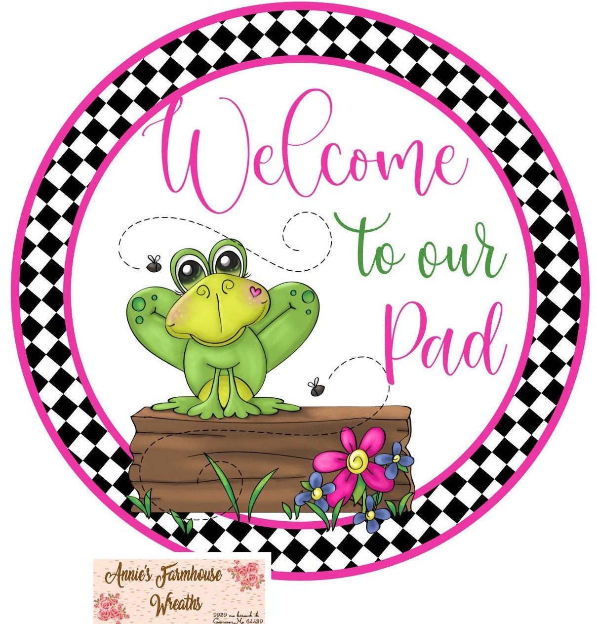 Frog sign, summertime sign, green frogs Welcome to our pad summer frog ...